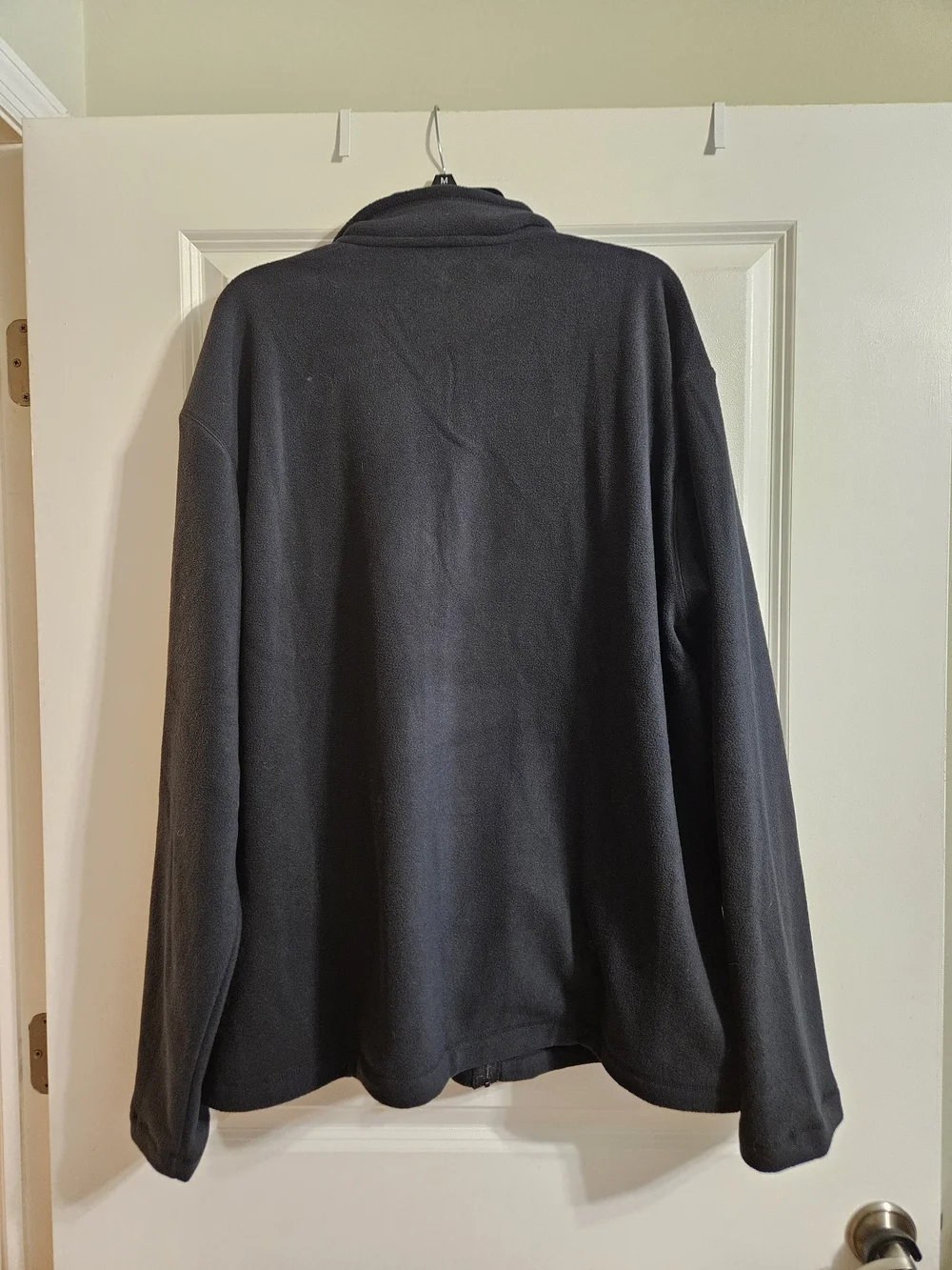 Men’s Black 2XL Full-Zip Fleece Jacket, NWT